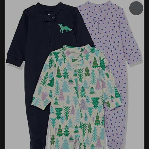 💥3/$30💥 NWT 3 pajamas,Unisex Cotton Snug-Fit Footless / footed Sleeper - Picture 1 of 5
